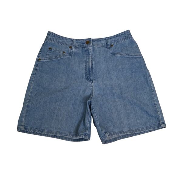 Talbots Stretch Womens 6 Hi Rise Denim Jean Shorts - Picture 1 of 10
